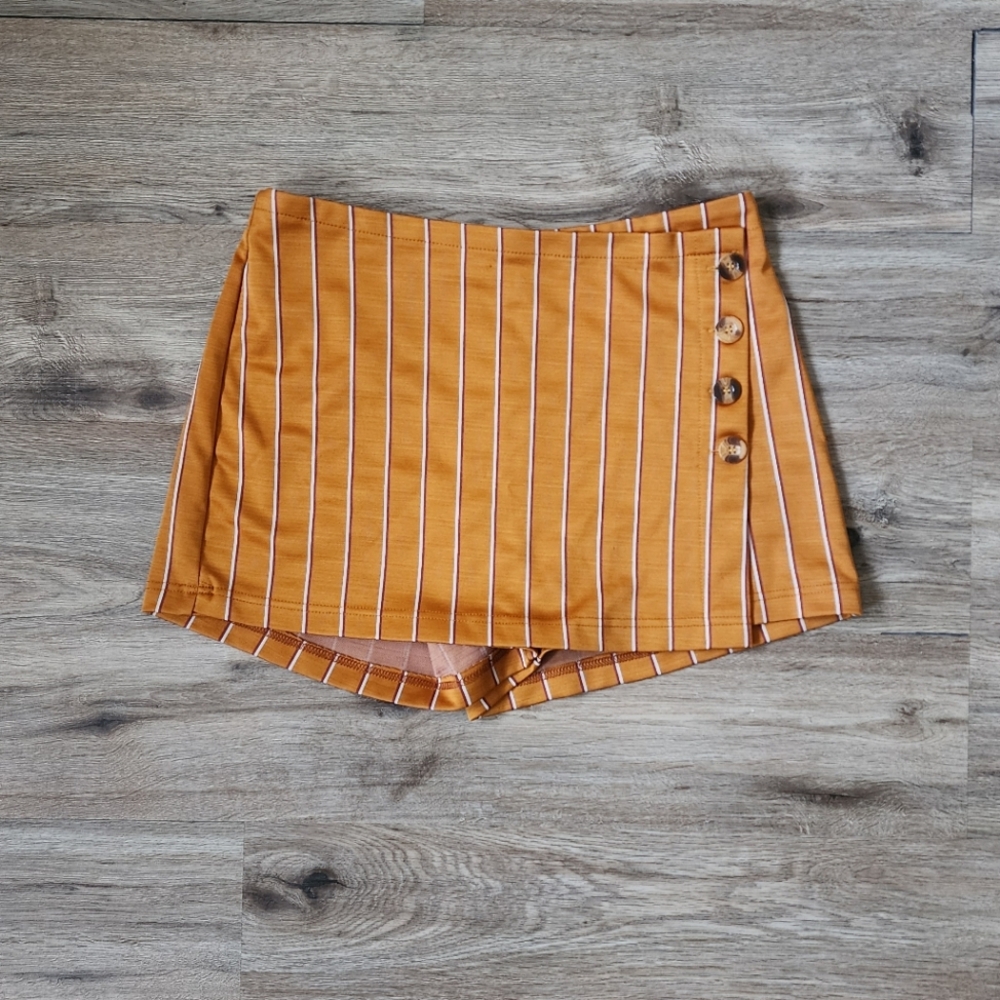 Charlotte Russe Orange Vintage Skort